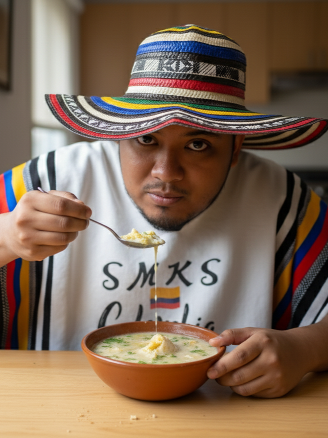 Smash comiendo Changua por primera vez en Colombia. Ahora si Emetsuki sera su amiga  #ryan.a92edits #smashdota #smashkins #sandraskins