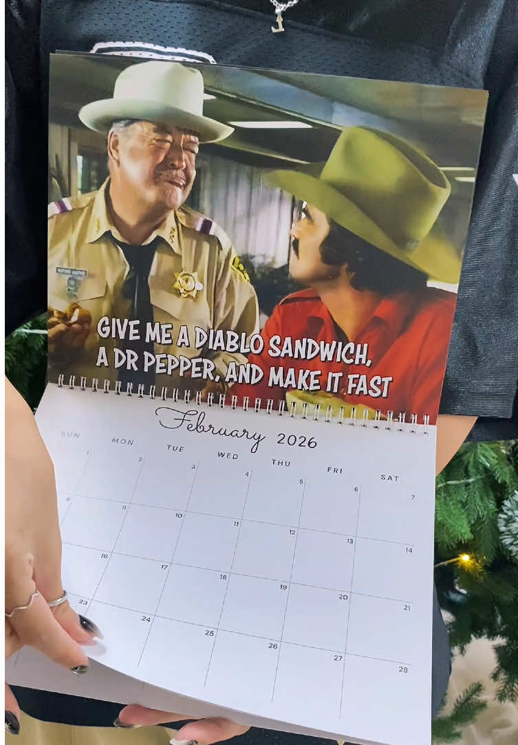 I’ve never bought something so fast like this calendar 🥹🤣❤️‍🔥 #smokeyandthebandit #bufordtjustice #newyear #2026 #smokeyandthebanditcalendar 