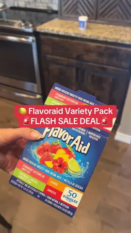 If you love flavoring your water, this Flavoraid variety pack has every flavor imaginable. My kids love picking one each day, and it makes drinking more water easy. Total throwback favorite that’s still the best deal online right now. #Flavoraid #FlavoredWater #SnackTok #FamilyFavorites #DrinkTok 