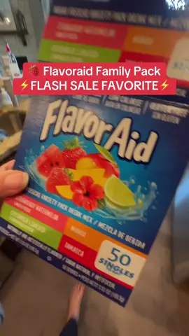 This family-size Flavoraid pack lasts forever and everyone gets their favorite flavor. It’s such a budget-friendly way to make hydration fun again — and it’s always one of my most-used pantry staples. #Flavoraid #DrinkMix #FamilySnacks #KidsDrinks #TikTokFinds 