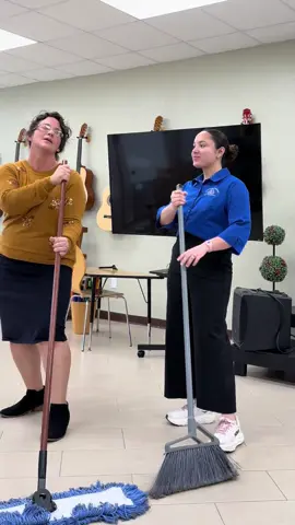 Teacher work day has us cleaning like… 