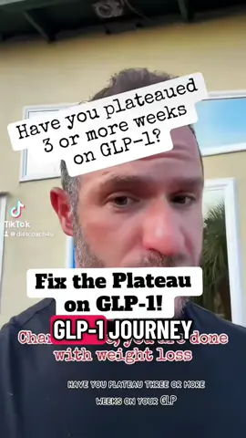 Have you plateaued on your glp-1 journey? Studies show when you plateau on your glp-1 journey for more than 3 weeks, then weight loss after plateau on glp-1 will probably be permanent. Unless you use these tips to bust through your glp-1 plateau. 