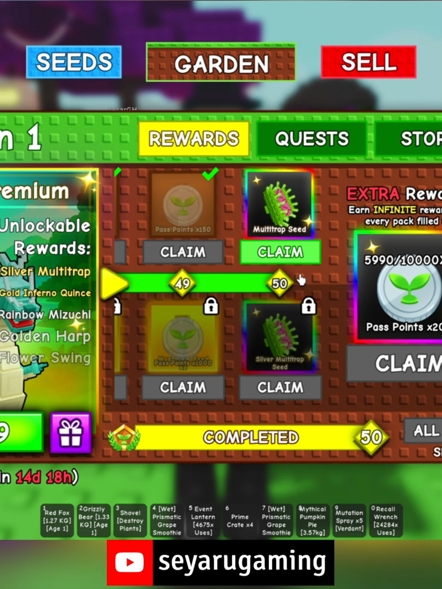 MULTI TRAP SEED #growagarden #roblox #shorts #seyaru #mm2