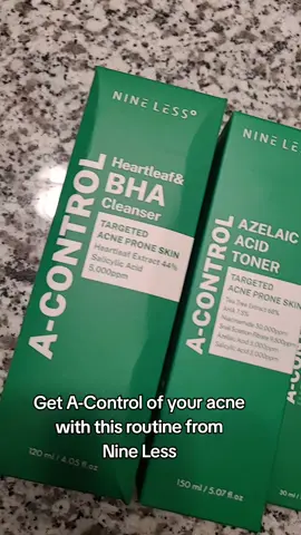 This routine is gentle yet effective! If you have acne prone skin but find a lot of acne targered products to be too harsh for your skin, definitely try this one from @nineless_official  #YesStyle #yesstyleinfluencers #Nineless  #KBeautyRoutine #KoreanSkincare 