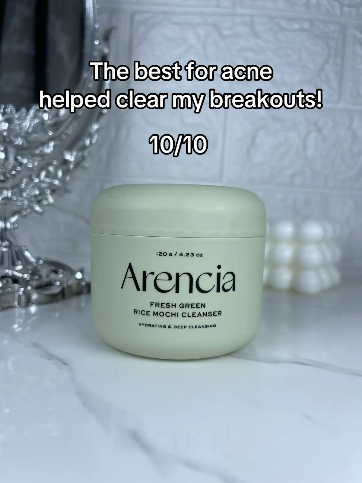 I added some new products to my routine this month, but the one that stood out the most was the Fresh Green Mochi Cleanser by Arencia. 🌱 It’s been amazing for my acne — it soothes breakouts and leaves my skin feeling fresh, clean, and balanced. A total game-changer in my skincare routine! 💚 @Arencia  #MochiGlowUp #Arencia #acnecleanser #arenciamochiglowup 