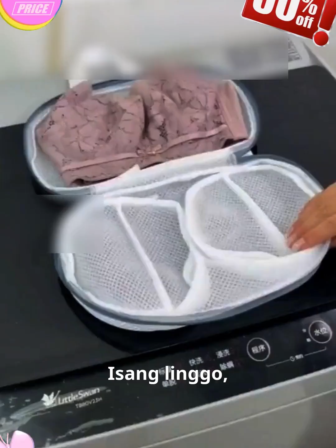 F--Nag-aalala tungkol sa pag-snagging ng iyong bra kapag naghuhugas ng makina? Ilagay ang laundry bag na ito para sa kapayapaan ng isip; pinoprotektahan nito ang lace at underwires.