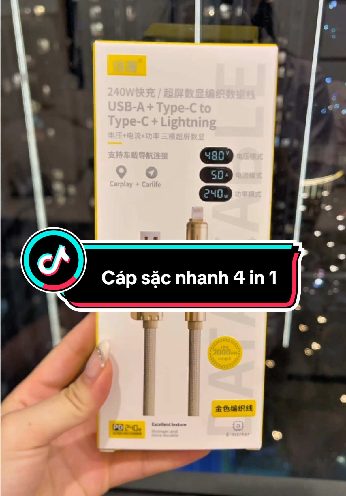 Có e này thì vck dùng đt k cùng cổng sạc cũng vô tư luôn ạ . Tiện mà bền mọi ng ơi  #lailanhungday🥰 #capsacnhanh #capsac240w #daysacnhanh #capsac4in1 