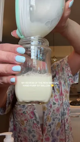 ugh i love every time i can produce my daughter more milk 💛✨ #handpump #manualpump #willowwave @Willow Pump 