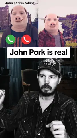 John Pork is real 😬🐷 #johnpork #johnporkiscalling #pigman #johnporklore #scarystory 