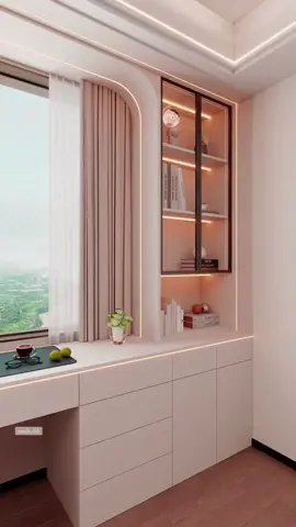 Decor phòng ngủ đẹp có cửa sổ 🌿 Không thể thiếu góc làm việc & kệ sách hiện đại #noithatphongngu #decorphongngu #noithatbhcom 