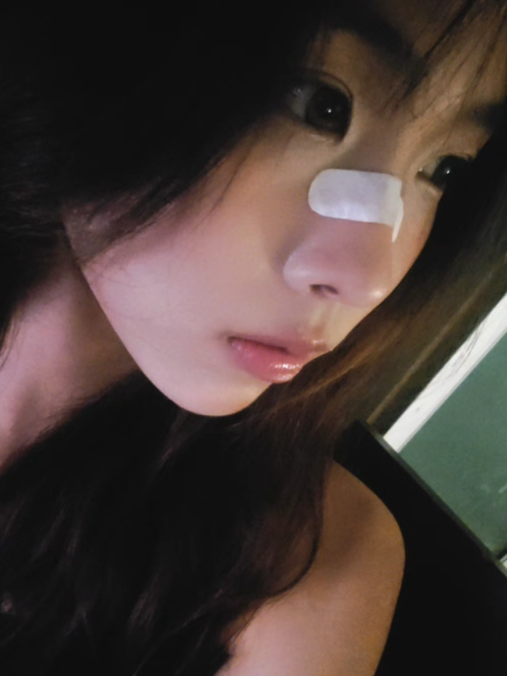 Colei uma fita no nariz KKKKKKK