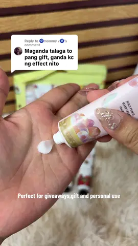 Replying to @🧿mommy v🧿 Perfect for giveaways,gift and personal use😍 #maskohandcream #handcream #handcreamset 