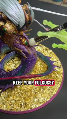 Fulgussy deserves only the best. Also please don’t screenshot this 🤣🤣😅 . . . #warhammer#fulgussy#tinyhands#ad#drybrushing 