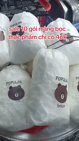 combo 10 gói màng bọc thực phẩm chỉ có 46k miễn ship cho cô dì chú bác nhà mình#giadungthongminh 