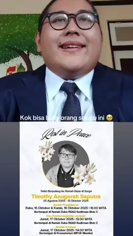 Denpasar 15 oktober 2025..saat itu kampus terasa biasa aja sampai seorang jatuh dr lantai 4,meningglkan sunyi yang sulit di jelaskan. ya namay Timoty Anugrah Saputra mahasiswa sosiologi smester 7,anak yang pendiam,lembut dan sopan Saksi mengtakan sebelum tragedi timoty smpat panik menatap skeliling..semoga timoty mndapat keadilan y.. #creatorsearchinsights  #timoty  #carikeadilan  #stopbullying🛑✋  #fyp 