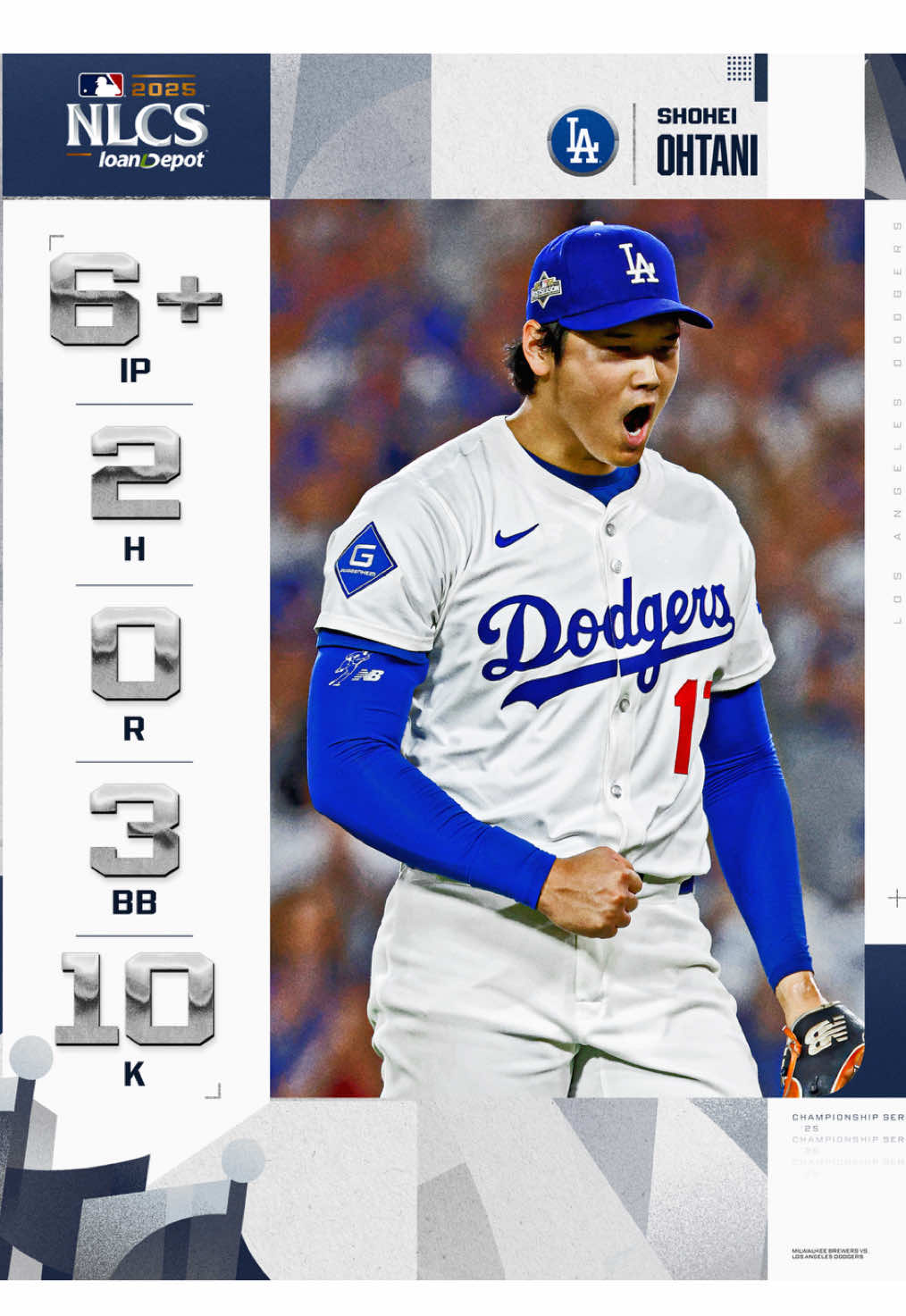 What a performance! 🦄 #MLB #dodgers #shoheiohtani #baseball #Postseason 