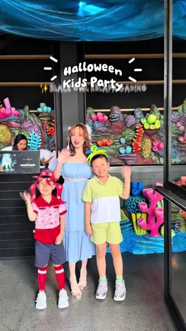 Halloween but make it Under the Sea 🐙✨ The kids had the best time and honestly,  so did I. 🩵Treasure hunt 🩵Painting into live 🩵Face painting 🩵Playstation 5 station 🩵Costume contest Come and join the party, every saturday and sunday (4 Oct-2 Nov) at 11am-3pm 📍 Black Owl – Kelapa Gading @BlackOwl  #UnderTheSeaHalloween #BlackOwlMoments #FamilyDayOut