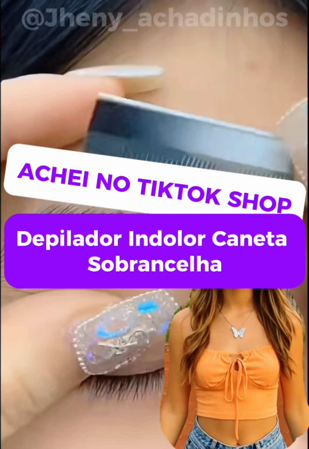 Depilador Indolor Caneta Sobrancelha. #sobrancelha #designer #designerdesobrancelhas #esteticafacial #mulheres 