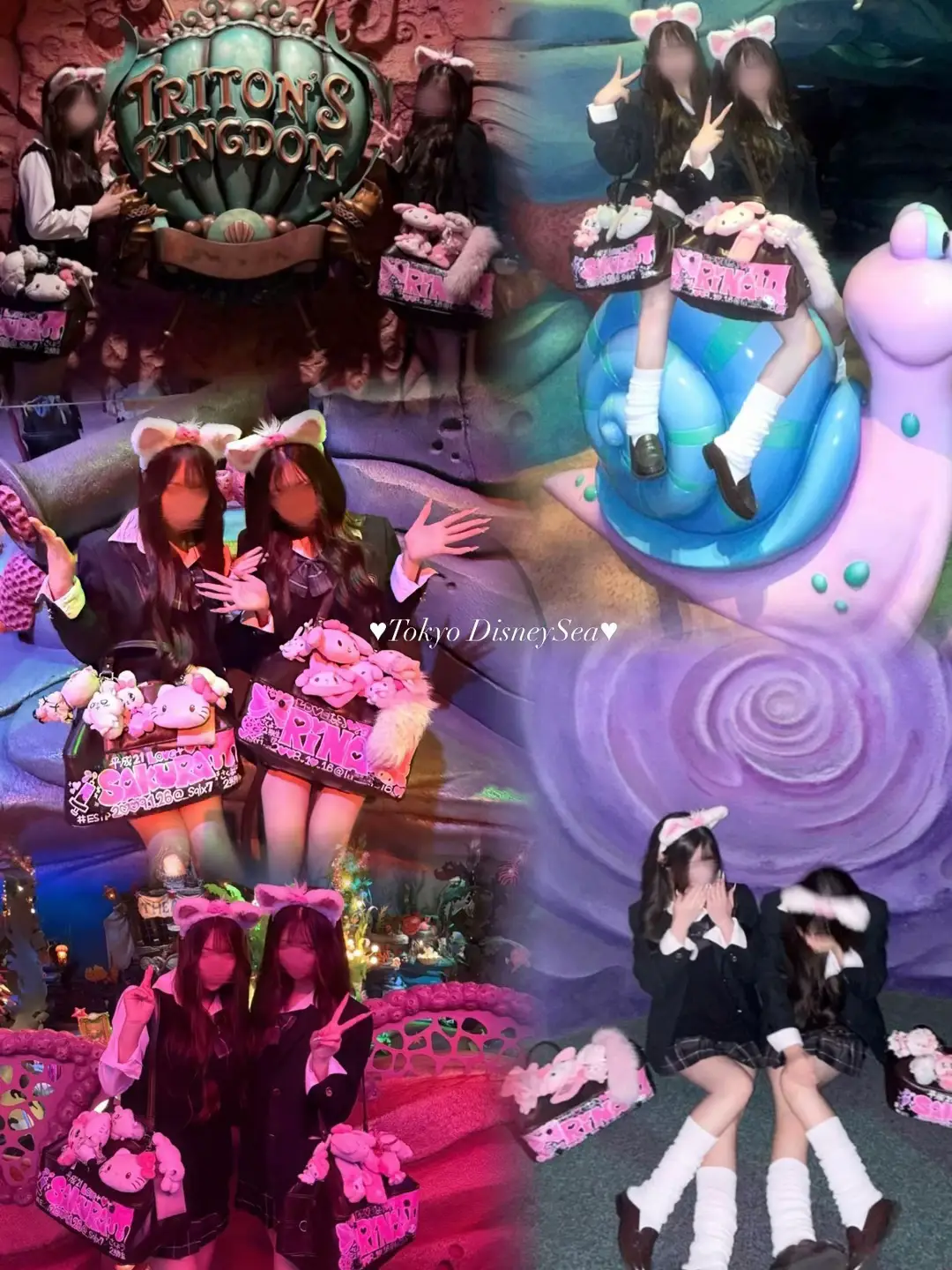 雨降ってたけど楽しかった〜😻#制服ディズニー #sjk #fyp #disneysea 