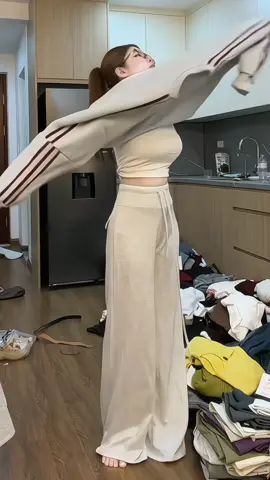 Bộ Nỉ Kẻ Sọc Unisex [PHOM TO C#setboni #xuhuongtiktok #boninu 