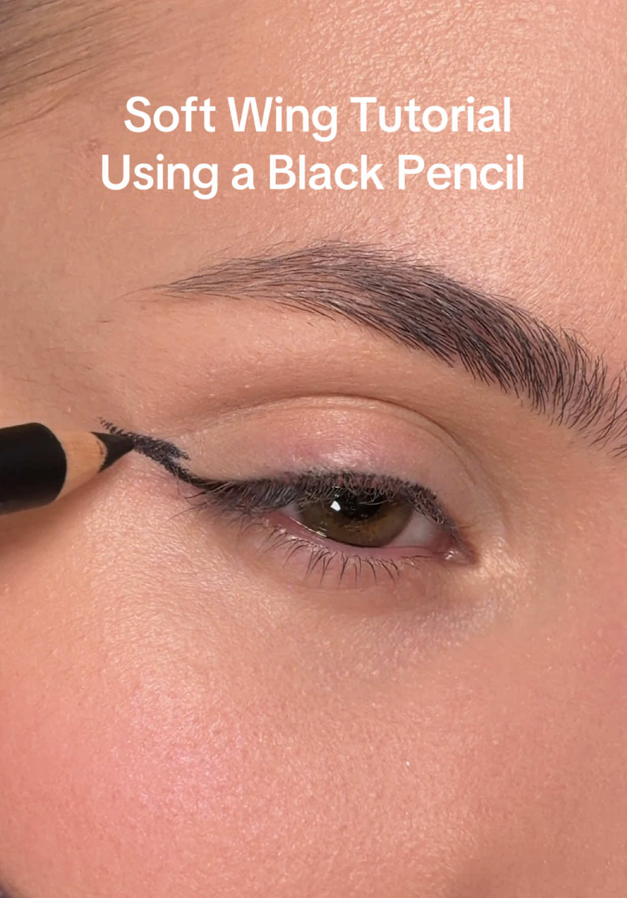 The Easiest Soft Wing with a Black Pencil 🤍 @L.A. Girl Cosmetics  Makeup tutorial #eyemakeup #beautytutorial #eyelinertutorial #Eyeliner #makeuptutorial 