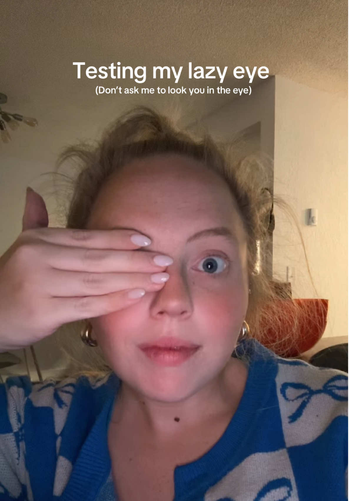 Eye contact is not a thing for me. #lazyeye #fyp 