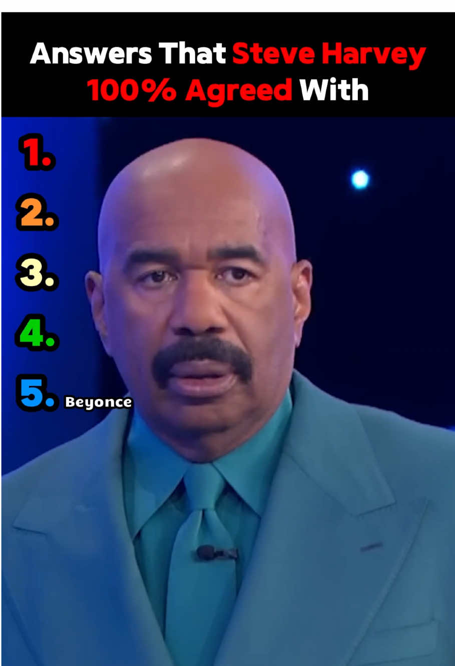 Steve Harvey Couldn’t Hide His Reaction #familyfeud #celebrity #ranking #funny #viral