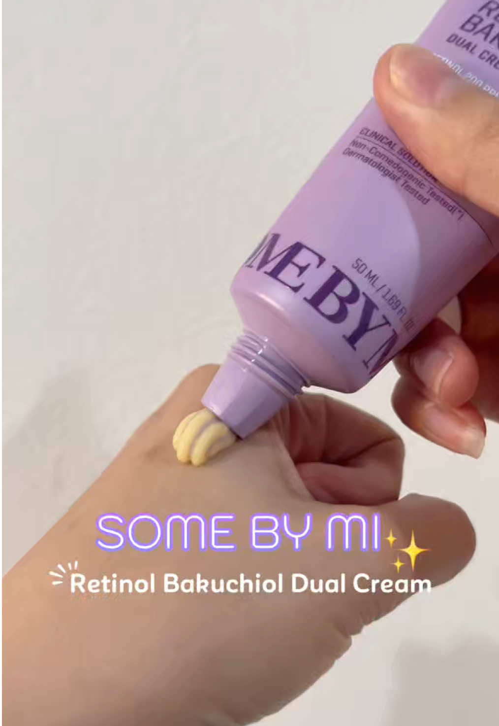 ✨Some By Mi 💜เรตินอลบำรุงผิวหน้า เนื้อครีมแบบทูโทน บางเบา ซึมไว ไม่เหนอะหนะผิว ผิวฉ่ามมม #somebymi #somebymiretinol #เรตินอล #ใช้ดีบอกต่อ #รีวิวสกินแคร์ 