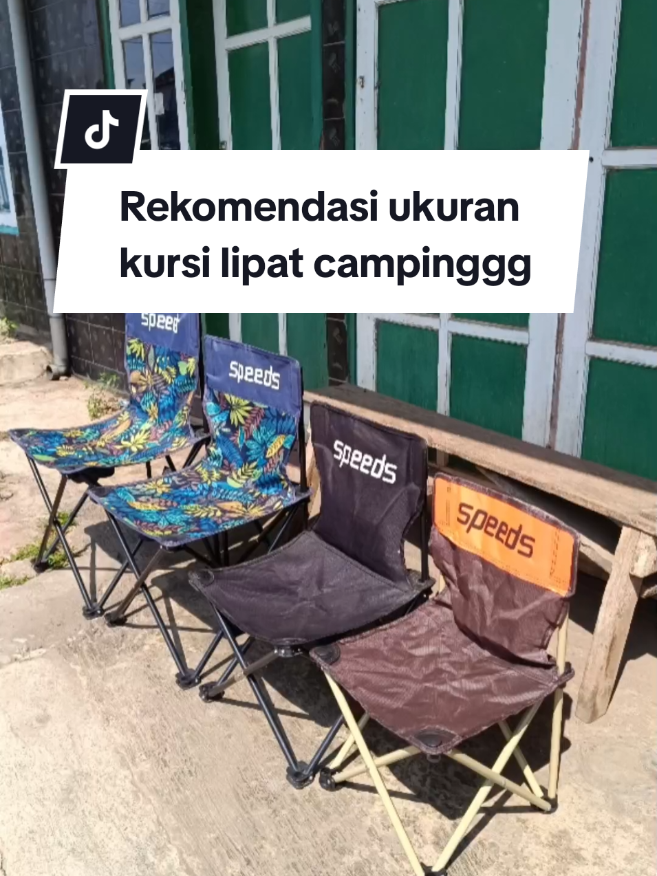 Rekomendasi ukuran kursi lipat untuk camping, mancing, piknik usaha cafe, di rumah aja..... #promoseruweekend #camping #mancing #speeds #kursilipat 