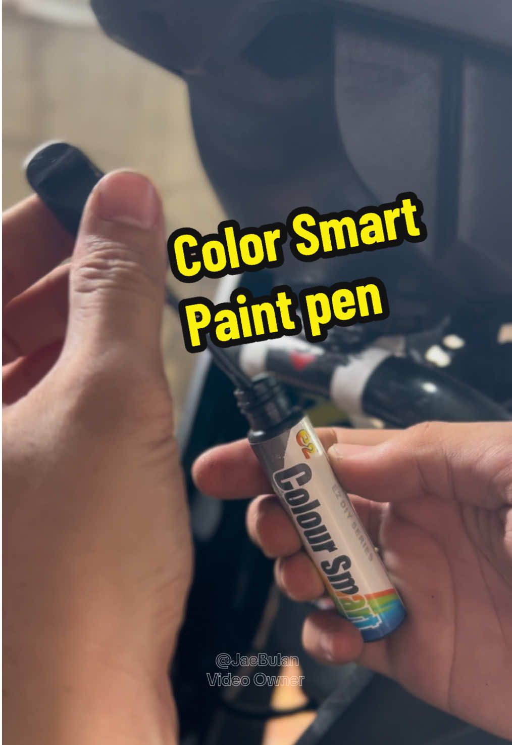 No budget para sa repaint gamitan mo muna nitong Paint pen available ang ibang kulay sa yellow basket👍 #paintpen #colorpen #repaint #repaintmotor #paint 