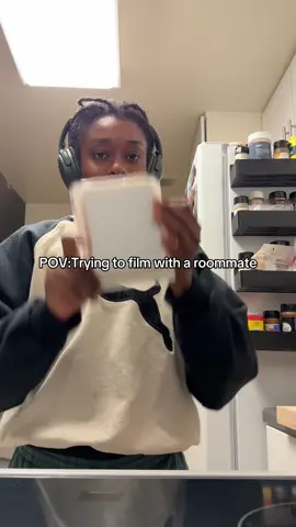 Trying to film with roommates #fyp #roommates #roommatestruggles #cookingvideo #bigmouth 