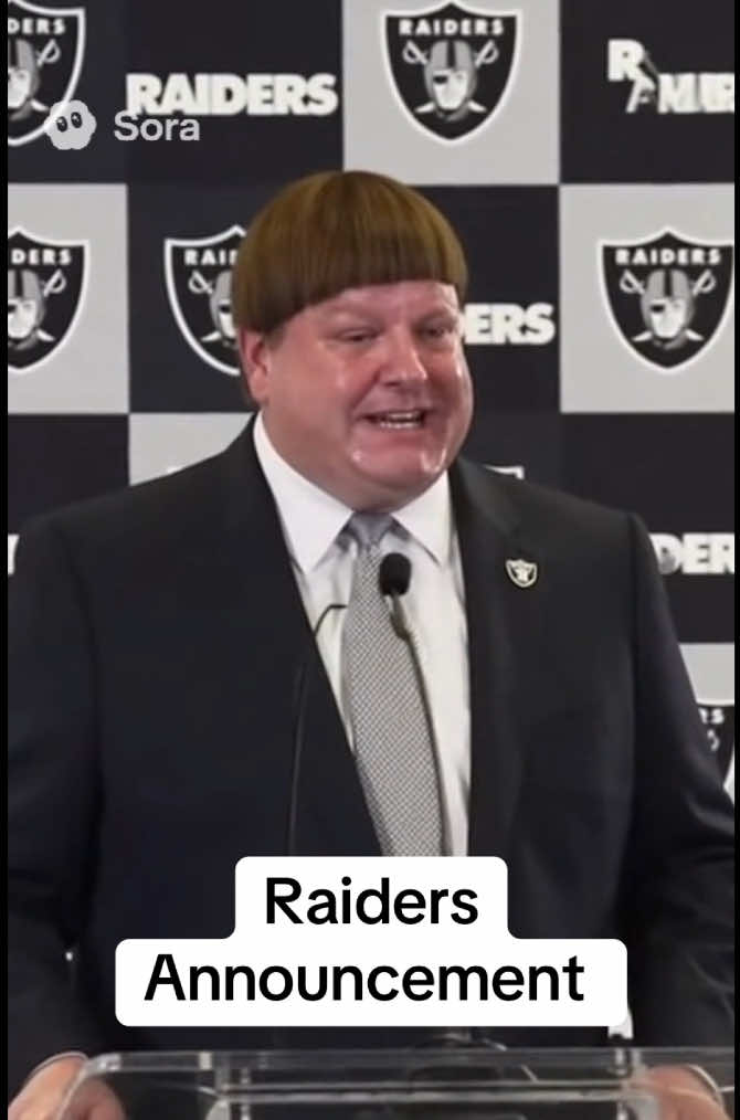 Raiders Announcement  #raiders #nfl #lol #funny #viral