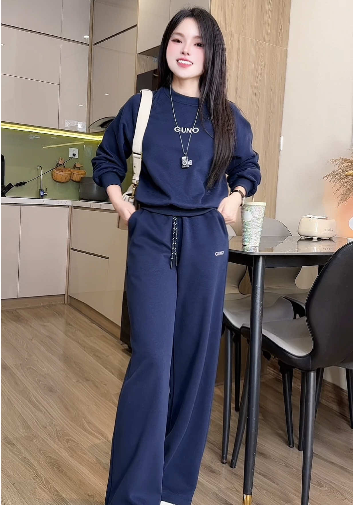 Set bộ nỉ thêu quần suông  cao cấp xinh xỉu #setbo #setboxinh #setbonu #setbothethao #setboni