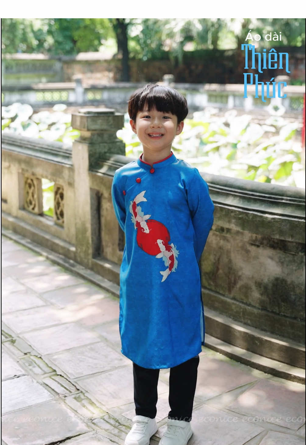 Áo dài Thiên Phúc - BST áo dài Tết 2026 #aodaimebe #aodaibetrai #aodaitet #tet2026 #econice 