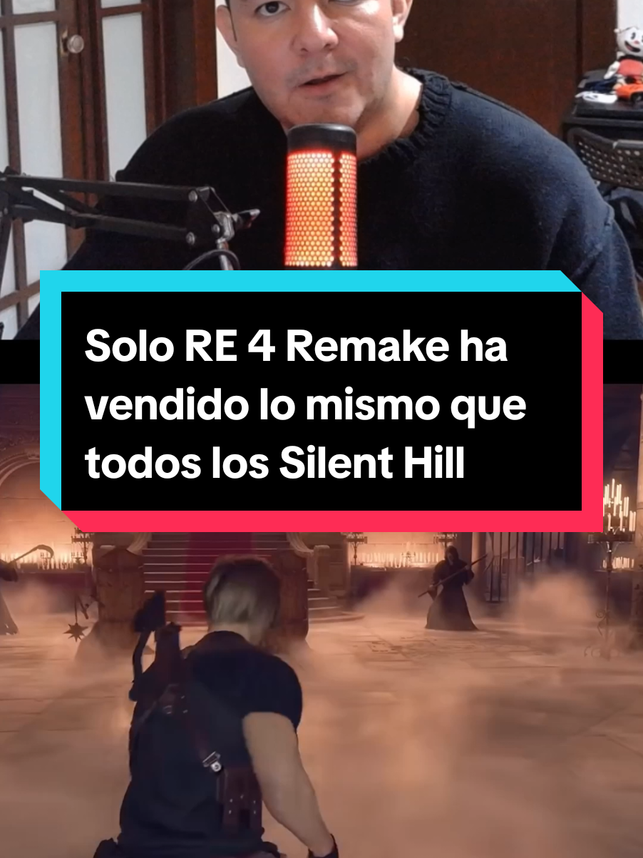 #residentevil4 ya vendió todo lo que la saga entera de #silenthill #videojuegos 