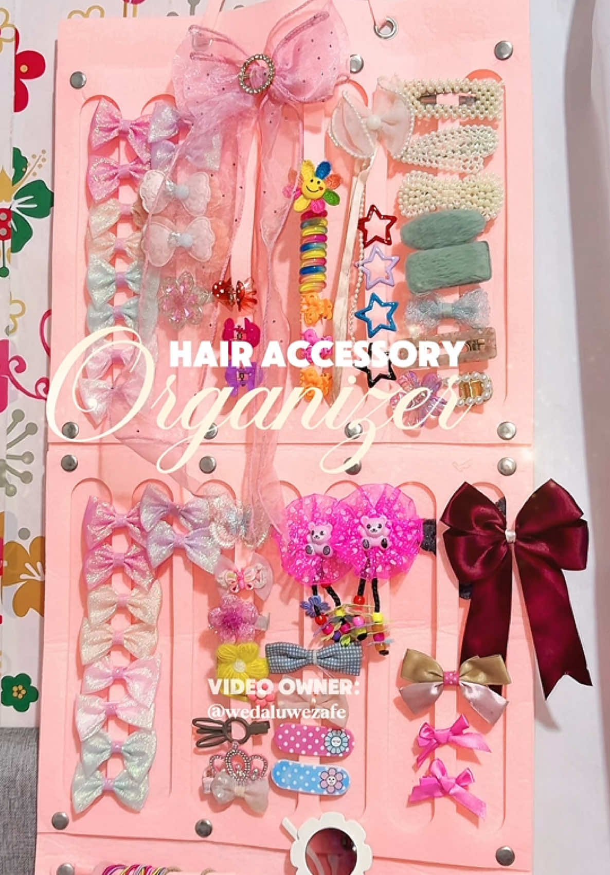 As a Mom of 2 girls, I really need this! #hairaccessoryholder #hairbowholder #momhacks #motherhood #tiktokfinds 