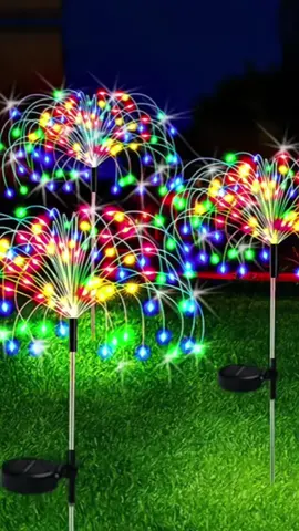 120 LED Solar Christmas Lights Outdoor Waterproof LED Firework Lamps for Garden Fairy Lights#goodthing #fyp #foryou #tiktopshop 