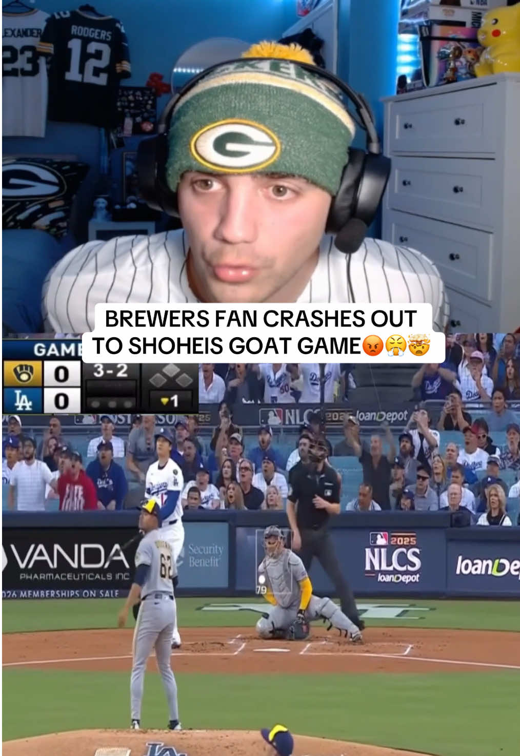 WELP WE JUST GOT ELIMINATED BY THE NEW GOAT I GUESS! #brewers #dodgers #losangelesdodgers #shoheiohtani #MLB 