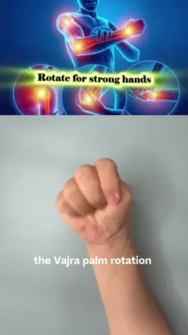 Watch closely — this is the Vajra Palm Rotation. Do 20 reps at a time, 4–6 times a day. It boosts circulation, keeps your hands flexible, and helps you stay independent as you age. Comment: STRONG #vajrapalm #healthtips #mobility #handexercise #naturalhealing