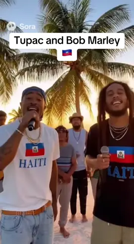 My two Favorite people #Tupac #BobMarley #Haiti #HaitianTiktok #jamaicantiktok 
