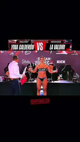 Andrea valdiri vs yina calderon en stream fighters 4 de wescol #valdiri #westcol #yina #andreavaldiri #yinacalderonoficial 