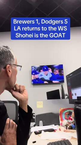 Shohei Ohtani is the GOAT. 3 homers, 10k as the Dodgers sweep the Brewers in four games to return to the World Series. #dodgers #shoheiohtani #baseball #fyp #tucson 