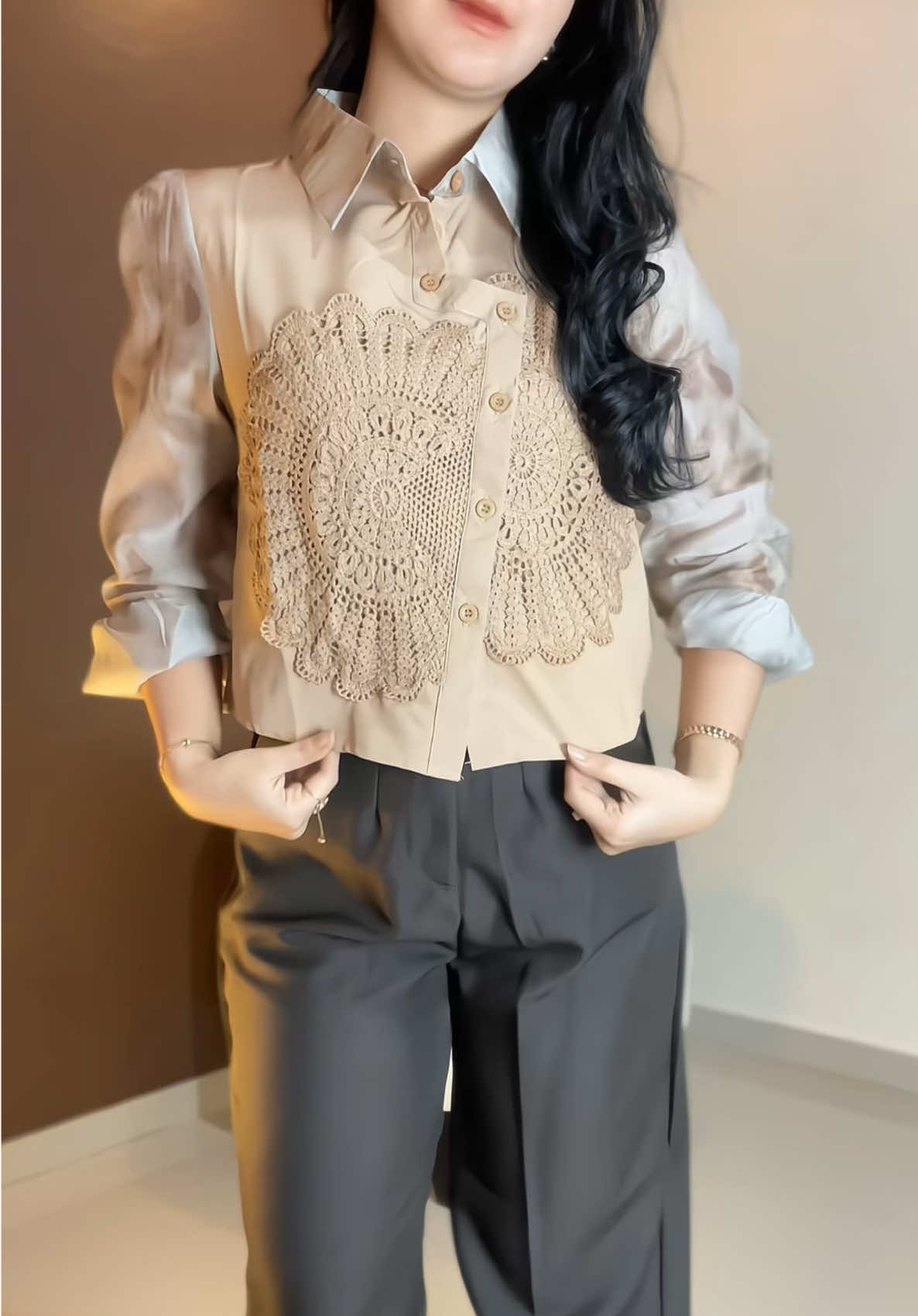 #fyp #kemeja #blouse 