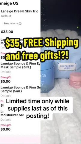 Free gifts and free shipping is a dream @laneige_us #tiktokshopblackfriday #tiktokfalldealsforyou #laneige_us #laneige_affiliate #christmasgiftideas 