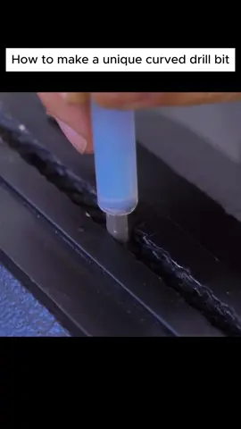 How to make a unique curved drill bit .
