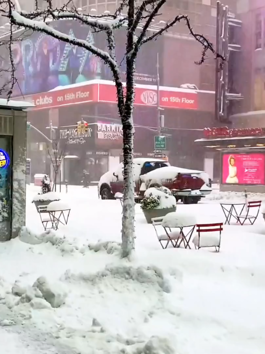 ❤️ “The city that never sleeps… now sleeping peacefully under a blanket of snow. ❄️💭” New York ‎#growmyaccounttiktokteam  ‎#timesquarenewyork  ‎#unitedstatesofamerica🇺🇸  #nyctiktoker  ‎#searchinsights 