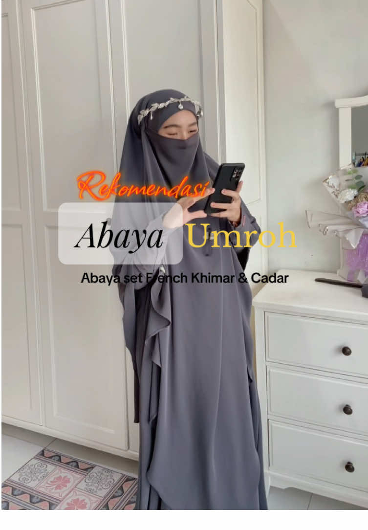 Rekomendasi set abaya Umroh . Coba deh bandingin sama yang kamu punya !! 😉✅ #promoseruweekend #abayafashionandstyle #rekomendasi #abayasetfrenchkhimar 
