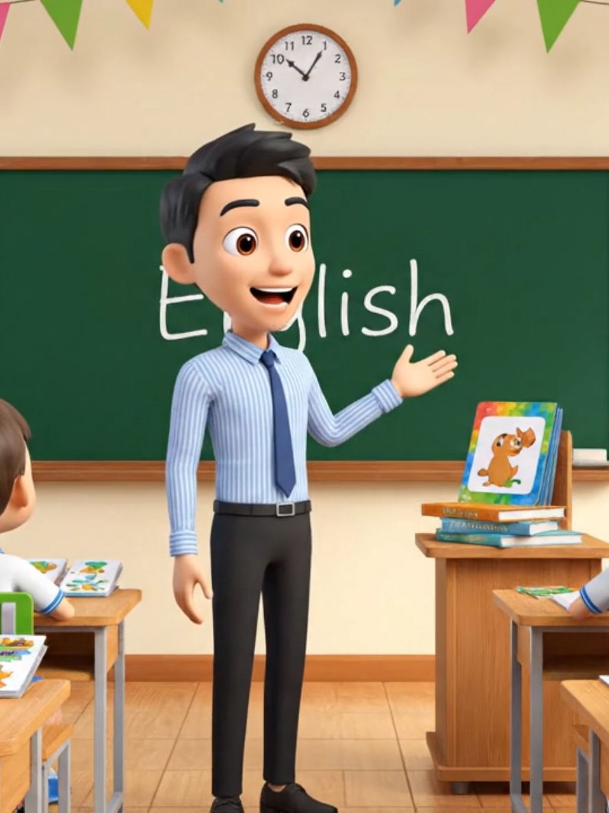 Video giới thiệu bắt đầu tiết học môn Tiếng Anh cấp Tiểu học #AI #education 