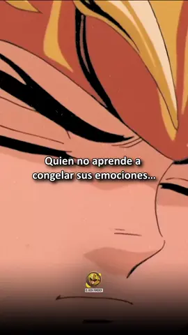 Camus de Acuario: Quien no aprende a congelar sus emociones… terminará destruido. #SaintSeiya #LosCaballerosDelZodiaco #ElGeekForever #FrasesSaintSeiya