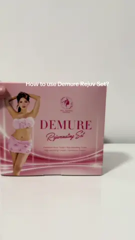 Step by step to glowing skin. No Redness, No peeling and No downtime this is the Demure Rejuvenating Set achieve ang clear skin ❤️